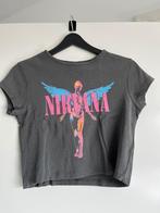 Dames kleding croptop shirt Nirvana grijs maat S H&M, Grijs, H&M, Ophalen of Verzenden, Zo goed als nieuw