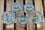 Vintage Ikea Glazen Kandelaars (5 stuks), Huis en Inrichting, Woonaccessoires | Kandelaars en Kaarsen, Overige materialen, Ophalen of Verzenden