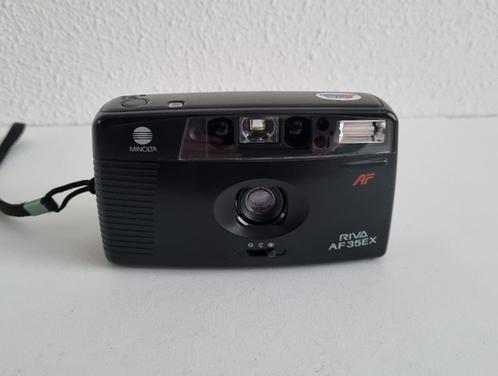 Minolta Riva AF35EX 35mm Point And Shoot Film Camera, Audio, Tv en Foto, Fotocamera's Analoog, Gebruikt, Compact, Minolta, Ophalen of Verzenden