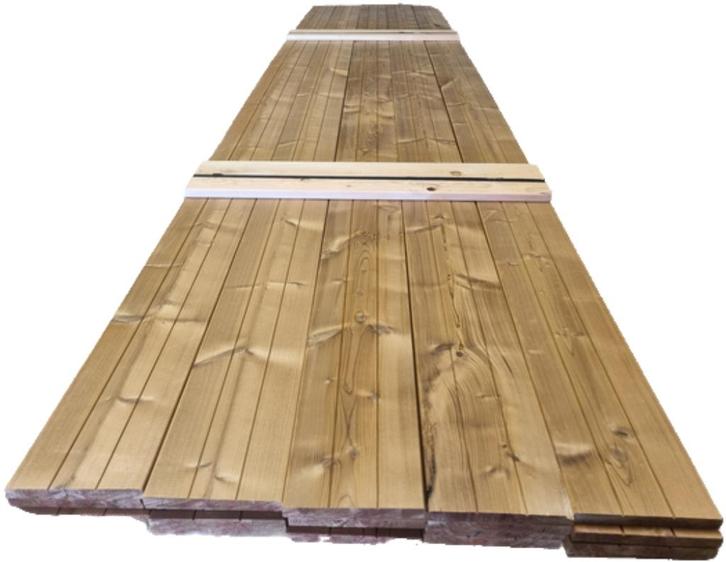 Thermowood planken 2.0x18.5 cm - nr: tp236, Tuin en Terras, Palen, Balken en Planken, Nieuw, Planken, 250 cm of meer, Ophalen