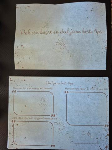 Originele gastenboek kaarten  beschikbaar voor biedingen