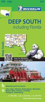 Wegenkaart Michelin USA Deep South Including Florida, Overige gebieden, Ophalen of Verzenden, Michelin, 2000 tot heden