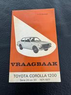 Handleiding / boekje Vraagbaak Toyota Corolla 1200, Ophalen of Verzenden