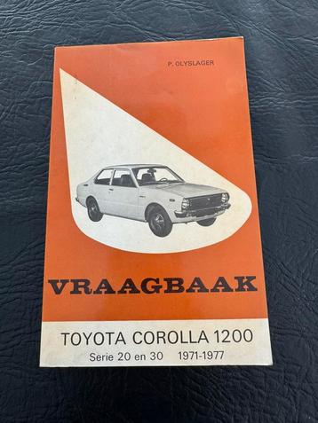Handleiding / boekje Vraagbaak Toyota Corolla 1200 beschikbaar voor biedingen