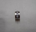 Zilveren Pandora clip bedel met steentjes nr.1213