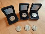 6 Zilveren Benelux tientjes Beatrix., Setje, Koningin Beatrix, Zilver, Ophalen of Verzenden