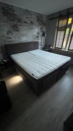 Complete boxspring (beterbed) met electrische bodems, Gebruikt, Overige kleuren, Tweepersoons, Ophalen of Verzenden