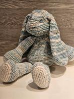 Gehaakt Konijn Knuffel - Blauw/Wit, Ophalen of Verzenden, Nieuw, Kraamcadeau