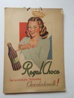 Vintage Royal Choco Chocolademelk reclamebord, Ophalen of Verzenden, Gebruikt, Reclamebord