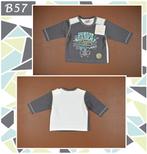 (B57) Maat 56. Dirkje Babywear longsleeve, Kinderen en Baby's, Babykleding | Maat 56, Dirkje, Nieuw, Ophalen of Verzenden, Jongetje