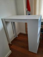 Hoog bureau stabureau wit met legplanken aan zijkant, Ophalen, Zo goed als nieuw, Stabureau