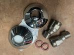 2 stuks Grohe S-koppelingen & rozet 1/2 x 3/4” NIEUW IN DOOS, Ophalen of Verzenden, Nieuw, Chroom