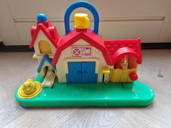 Fisher-Price (Retro) Boerderij (1002), Kinderen en Baby's, Speelgoed | Fisher-Price, Gebruikt, Speelset, Met geluid, Ophalen of Verzenden
