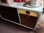 Vintage Retro Dressoir TV Meubel Gispen stijl 102 cm breed, Ophalen, Gebruikt, 100 tot 150 cm, Glas