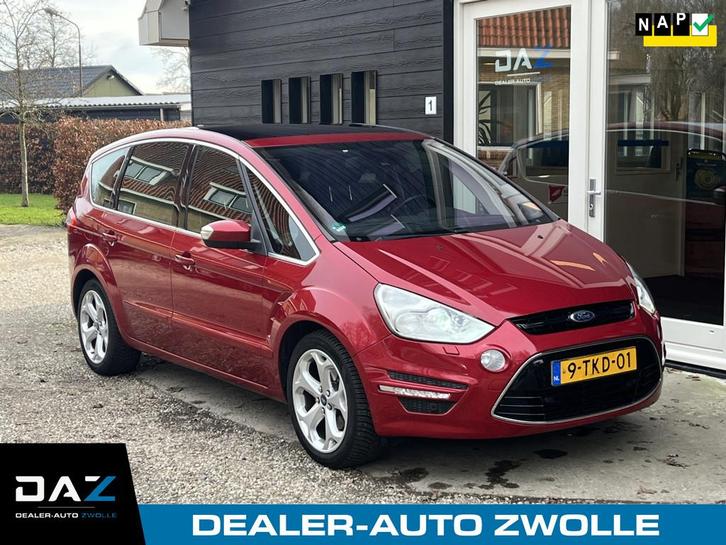 Ford S-Max 1.6 EcoBoost Platinum 7p. Ecc/Audio/Navi/Pano/Lee, Auto's, Ford, Bedrijf, Te koop, S-Max, ABS, Achteruitrijcamera, Airbags