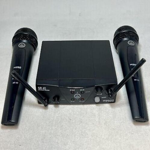 AKG WMS 40 Mini2 Dual Vocal draadloos systeem + rackmount ki, Muziek en Instrumenten, Microfoons, Zo goed als nieuw, Zangmicrofoon