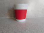 Beker 9x10 cm. Canteen Rood Bodum, Ophalen of Verzenden, Zo goed als nieuw, Overige stijlen, Kop(pen) en/of Schotel(s)