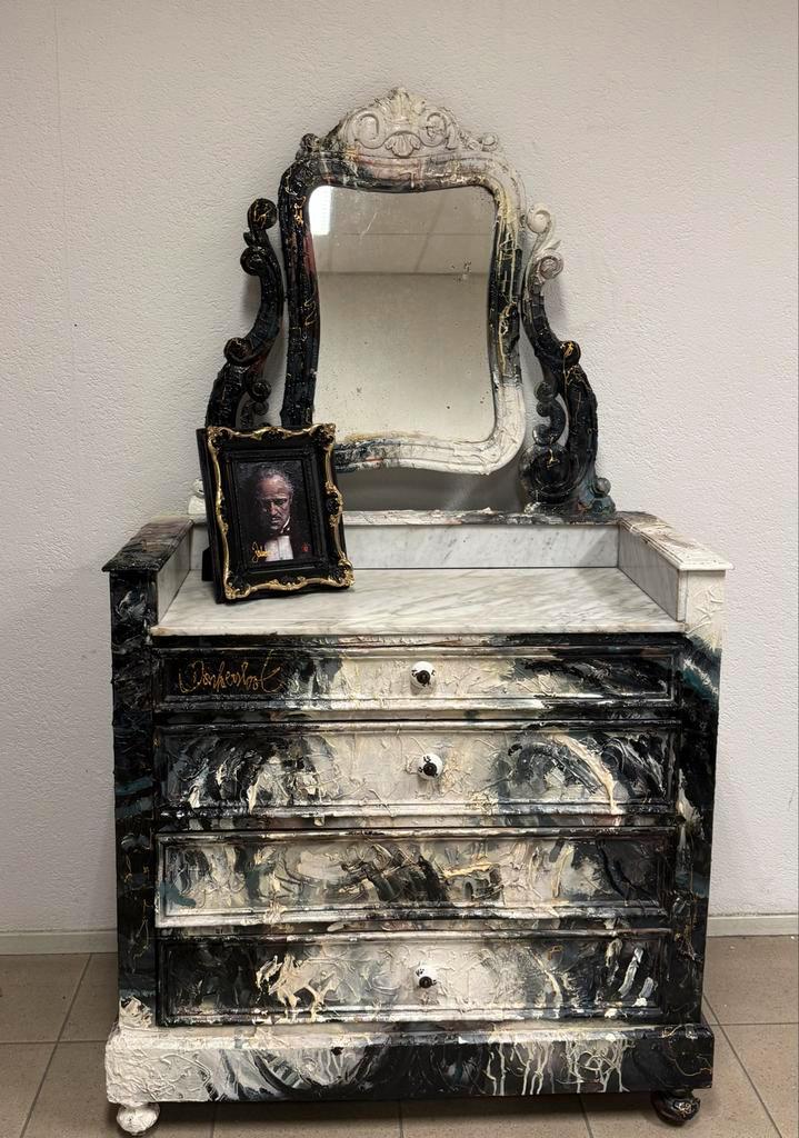 ️ Peter Donkersloot – “The Godfather Dresser”, Huis en Inrichting, Kasten | Dressoirs, Gebruikt, 50 tot 100 cm, 25 tot 50 cm, Met lade(s)