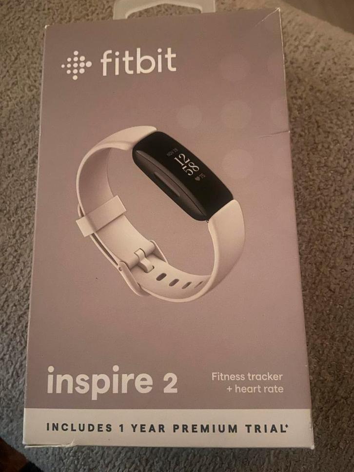 Fitbit Inspire 2 - Zonder Oplader, Sieraden, Tassen en Uiterlijk, Activity trackers, Gebruikt, Zwart, Waterdicht, Ophalen of Verzenden