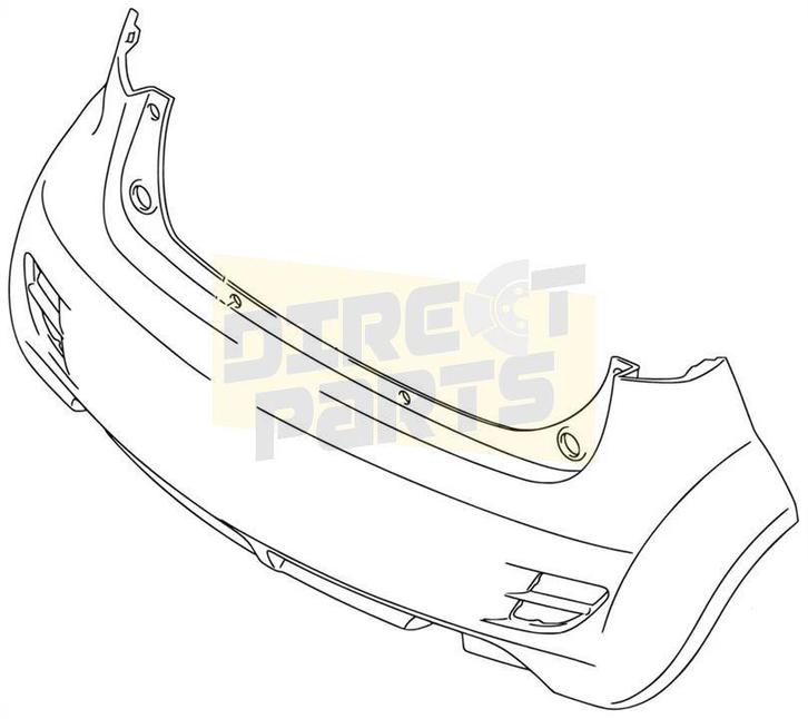 Suzuki Splash (8/12-4/15) achterbumper (te Spuiten) Originee, Auto-onderdelen, Carrosserie en Plaatwerk, Bumper, Suzuki, Achter