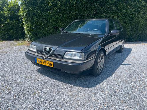 Alfa Romeo 164 2.5 TD 1996 Zwart, Auto's, Alfa Romeo, Bedrijf, Diesel, Sedan, Handgeschakeld, Origineel Nederlands, Zwart, Blauw