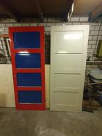 2x Stompe paneeldeuren, Doe-het-zelf en Verbouw, Deuren en Horren, Ophalen, Gebruikt, 80 tot 100 cm, Binnendeur
