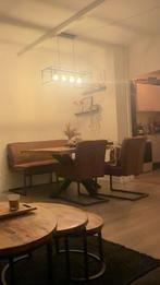 Volledige eethoek incl lamp te koop!, Huis en Inrichting, Ophalen, Zo goed als nieuw, Rechthoekig, 50 tot 100 cm