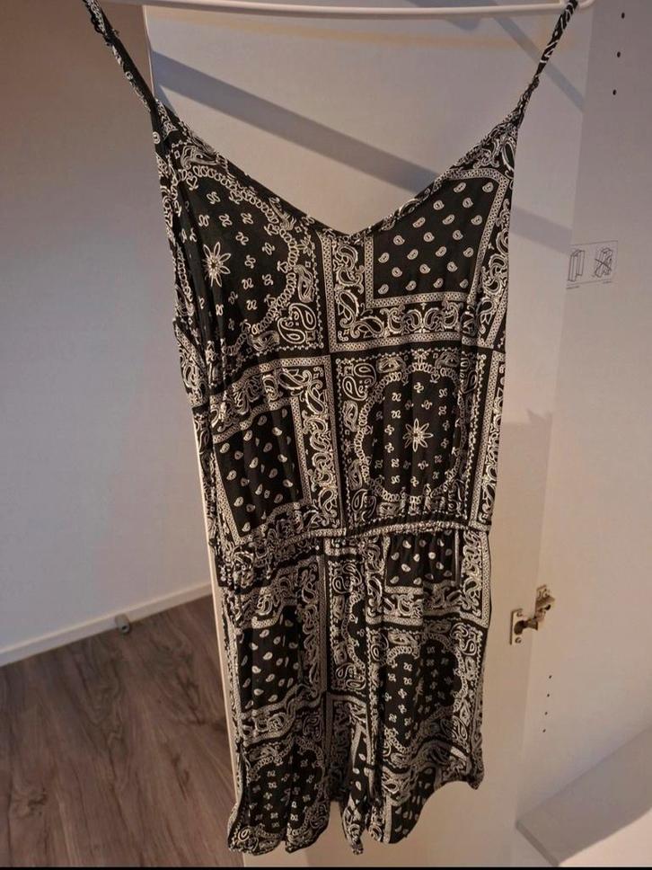 Leuke Coco Bella Jumpsuit Bandana Print, Kleding | Dames, Jumpsuits, Zo goed als nieuw, Maat 36 (S), Zwart, Ophalen of Verzenden