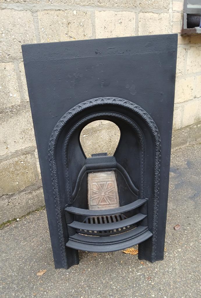 Antieke voorzetkachel uit eind 19e eeuw, Huis en Inrichting, Kachels, Gebruikt, Vrijstaand, Houtkachel, Hout, Ophalen