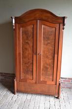 Prachtige antieke mahonie met noten toogkast, meidenkast., Antiek en Kunst, Antiek | Meubels | Kasten, Verzenden