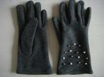 Handschoenen met parels, fleece binnenin, Ophalen of Verzenden, Zo goed als nieuw, Maat 38/40 (M), Handschoenen