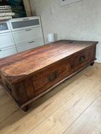 Massieve salontafel met opbergruimte, Huis en Inrichting, Gebruikt, 100 tot 150 cm, 50 tot 100 cm, Minder dan 50 cm
