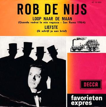 Rob de Nijs - Loop naar de Maan - Vinyl Single beschikbaar voor biedingen