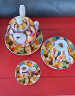 Vrolijk thee servies, koffie van Geels espresso porselein, Verzamelen, Ophalen of Verzenden, Nieuw, Kop en/of schotel
