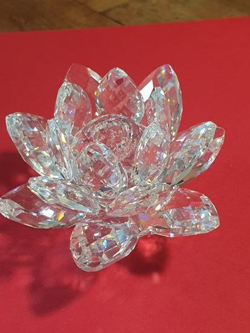 swarovski kandelaar waterlelie klein en middelgroot beschikbaar voor biedingen