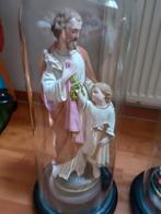 St. Jozef en H. Maria onder stolp, Antiek en Kunst, Antiek | Religie, Ophalen of Verzenden