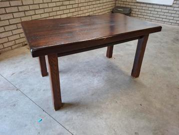 Zwaar Massief Eiken blad tafel 145x80xd65mm! Zie omschr,
 beschikbaar voor biedingen