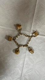 Armband goud verguld 19 cm lang, Sieraden, Tassen en Uiterlijk, Antieke sieraden, Goud, Armband, Verguld, Ophalen of Verzenden