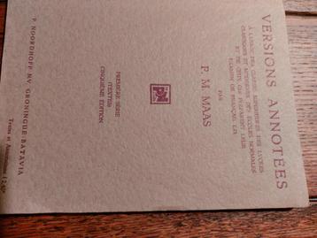 Versions annotées- Frans schoolboek beschikbaar voor biedingen