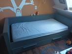 WOOOD bedbank Dennis grenen staalgrijs 73x101x219 cm, 90 cm, Eenpersoons, Ophalen of Verzenden, Grijs