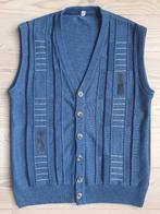 Mouwloos, gebreid vest / gilet, vintage look, mt M, Kleding | Heren, Truien en Vesten, Verzenden, Zo goed als nieuw, Maat 48/50 (M)