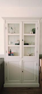 buffetkast met vitrine, Huis en Inrichting, Kasten | Buffetkasten, Ophalen, Gebruikt, 200 cm of meer, Glas