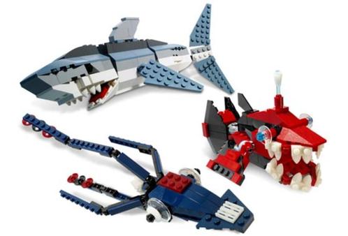 Lego Designer Sets 4506 - Deep Sea Predators, Kinderen en Baby's, Speelgoed | Duplo en Lego, Gebruikt, Lego, Complete set, Ophalen of Verzenden