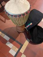 Djembe A.B.N. Gom Afrika met luxe hoes Afrikaanse trom, Ophalen, Zo goed als nieuw, Trommel