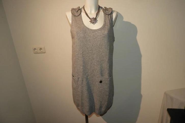 See by Chloe jurk sier deel schouders oa wol cashmere D42, Kleding | Dames, Jurken, Zo goed als nieuw, Maat 42/44 (L), Grijs, Verzenden