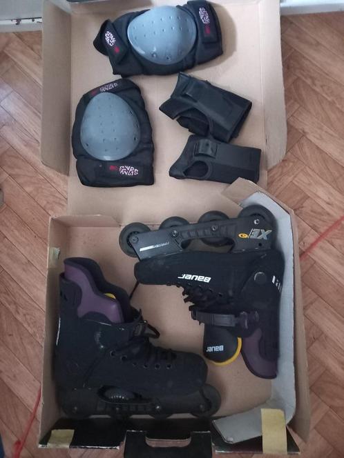 Skeelers, Sport en Fitness, Skeelers, Gebruikt, Inline skates 4 wielen, Bauer, Ophalen