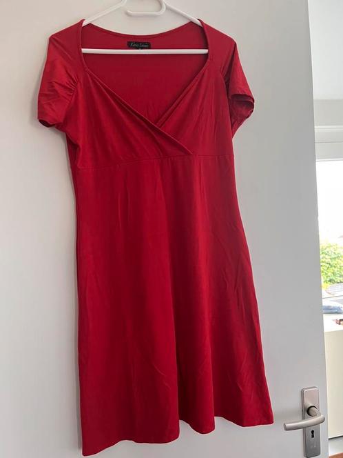 King Louie jurk, Kleding | Dames, Jurken, Zo goed als nieuw, Maat 38/40 (M), Rood, Knielengte, Ophalen of Verzenden