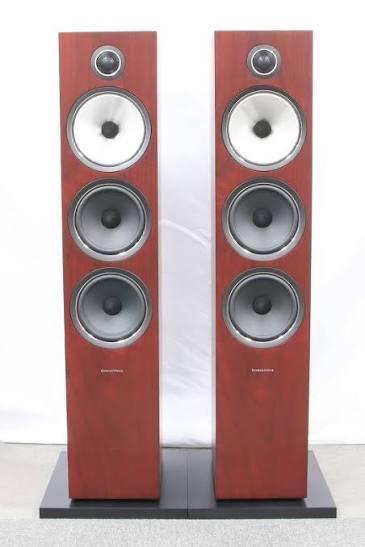 B&W 703S2 Rosenut - Topstaat! 703 S2, Audio, Tv en Foto, Luidsprekers, Zo goed als nieuw, Front, Rear of Stereo speakers, 120 watt of meer