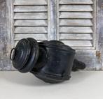 Antieke Franse zwarte koets lantaarn voor decoratie, Ophalen of Verzenden