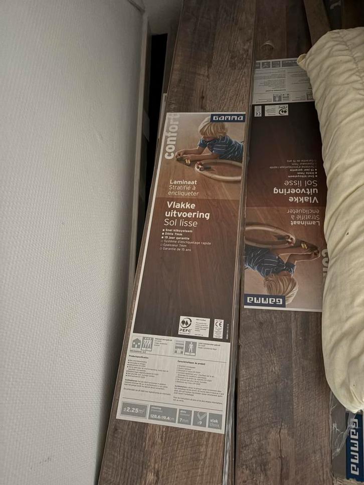 Laminaat Vloer - Gamma Comfort, Doe-het-zelf en Verbouw, Vloerdelen en Plavuizen, Nieuw, Laminaat, Kunststof, 50 tot 150 cm, 10 tot 30 cm